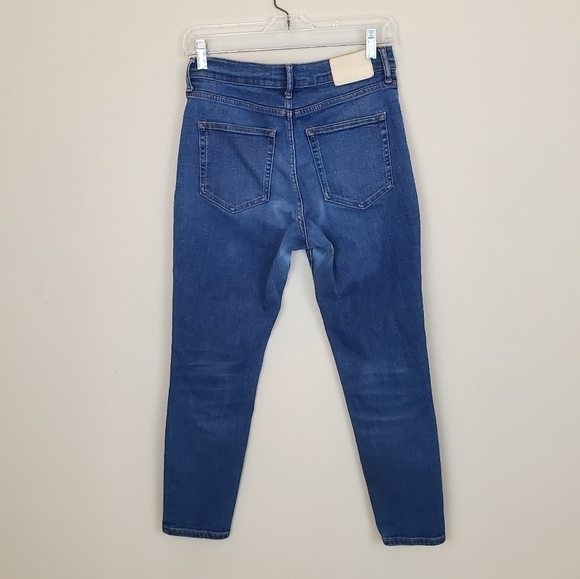 Everlane The High Rise Skinny blue cropped jeans pants SIZE 28 - Picture 6 of 10